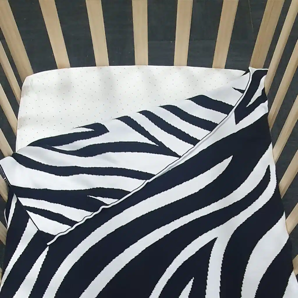 Zebra Name Blanket