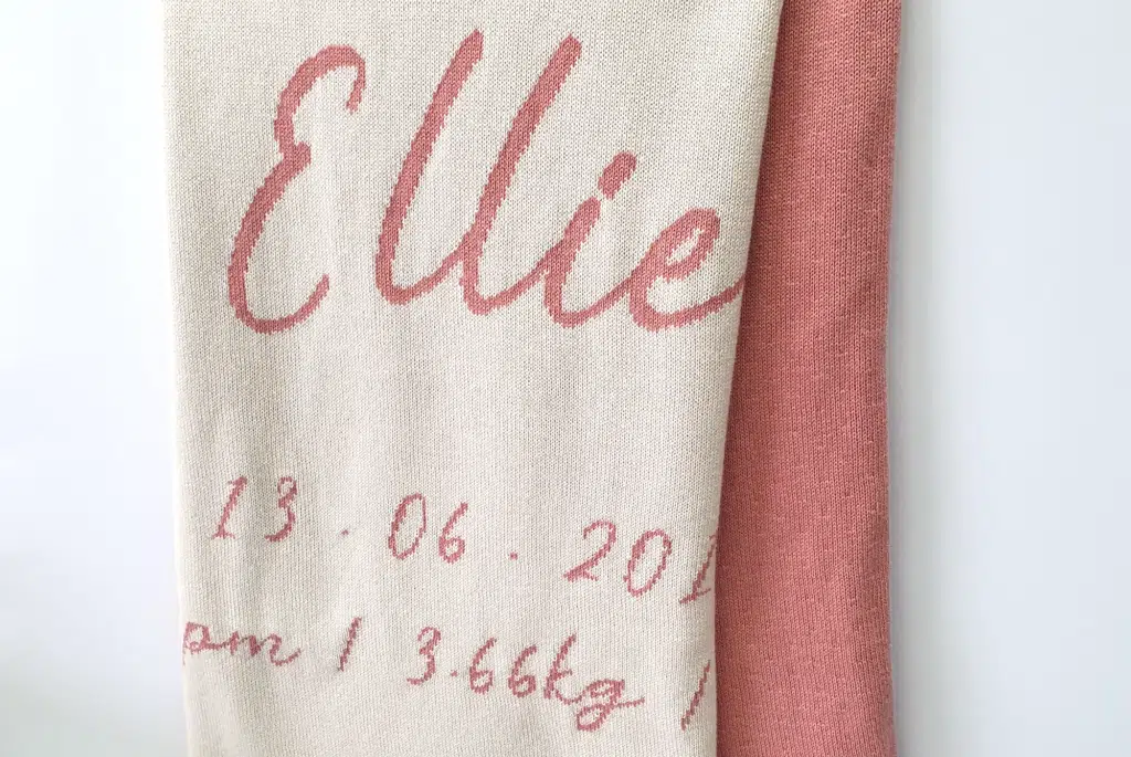 Birth Details Blanket