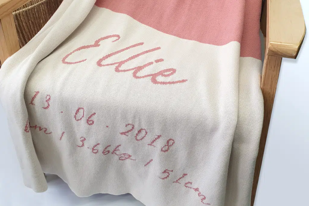 Birth Details Blanket