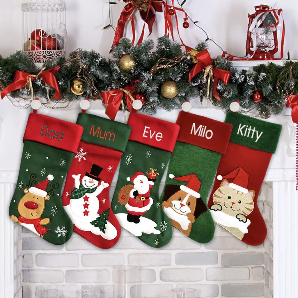 Traditional Dog Christmas Stocking