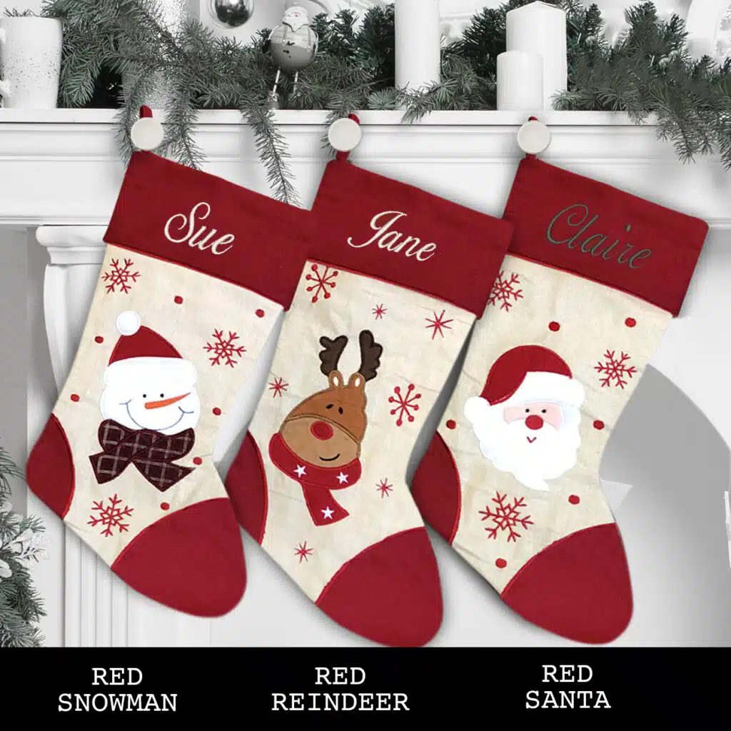 Red Santa Christmas Stocking