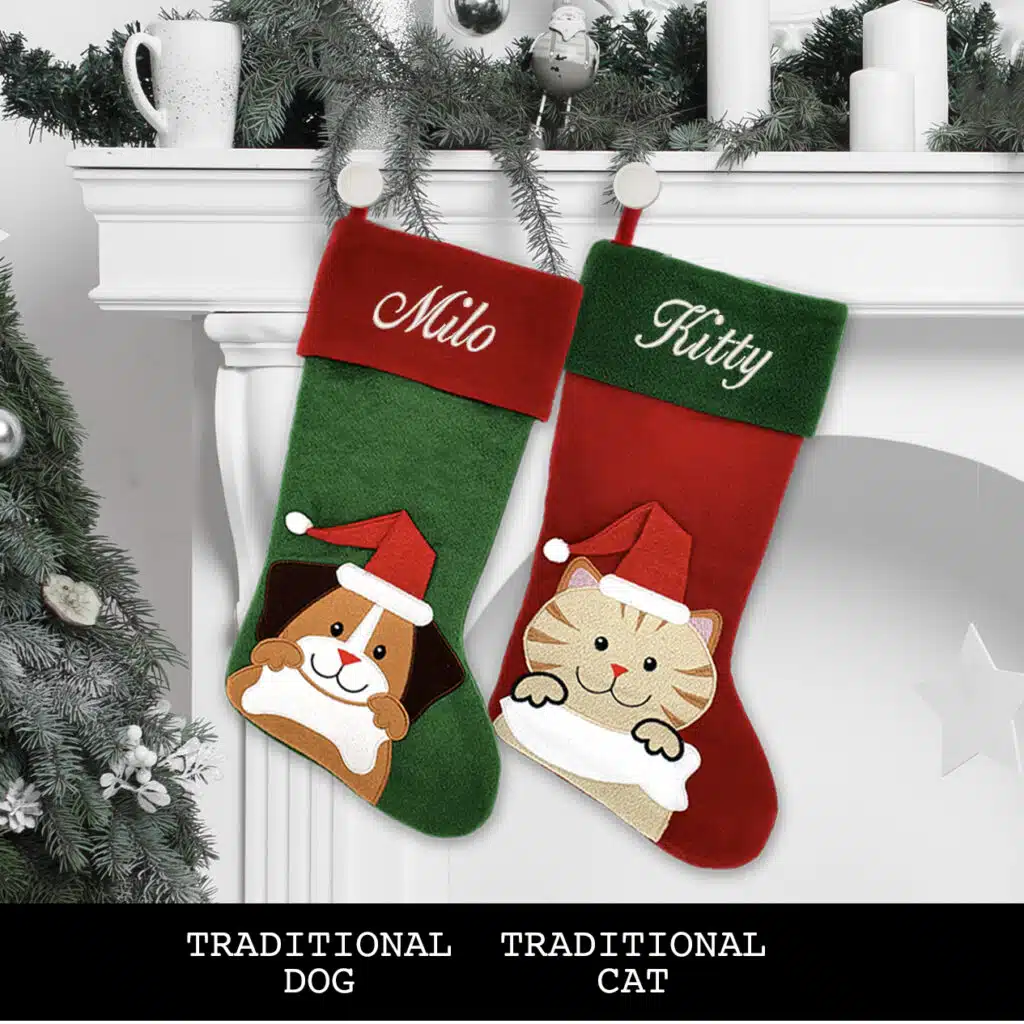 Traditional Dog Christmas Stocking