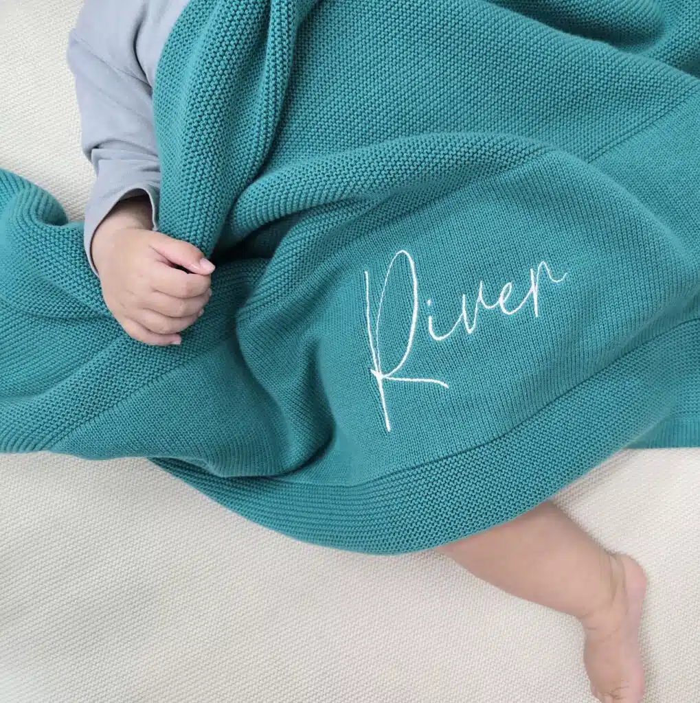 Teal Baby Blanket