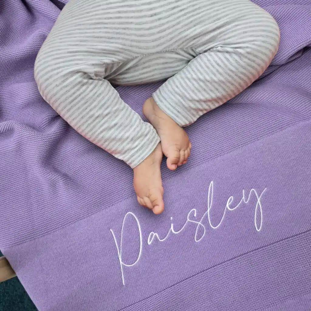 Lavender Baby Blanket