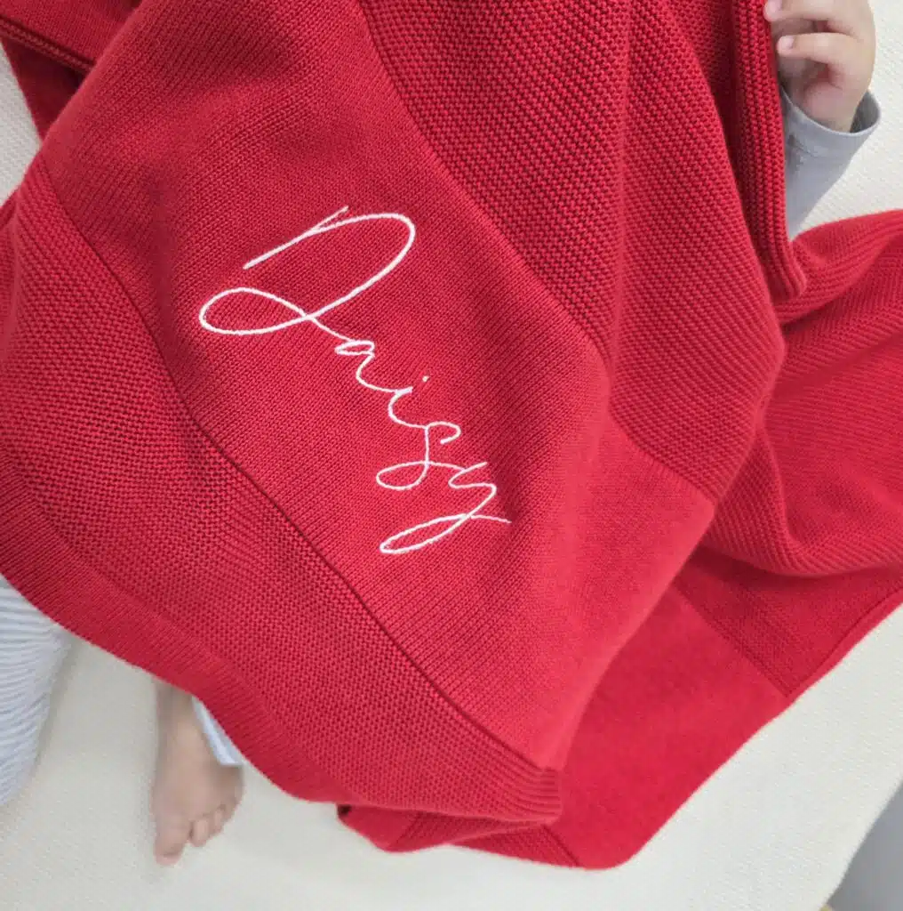Red Baby Blanket