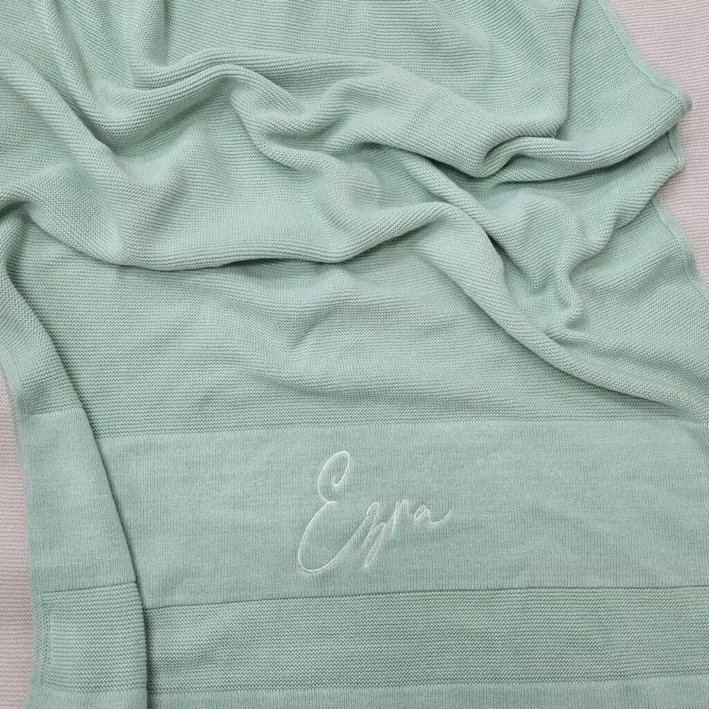 Mint Baby Blanket