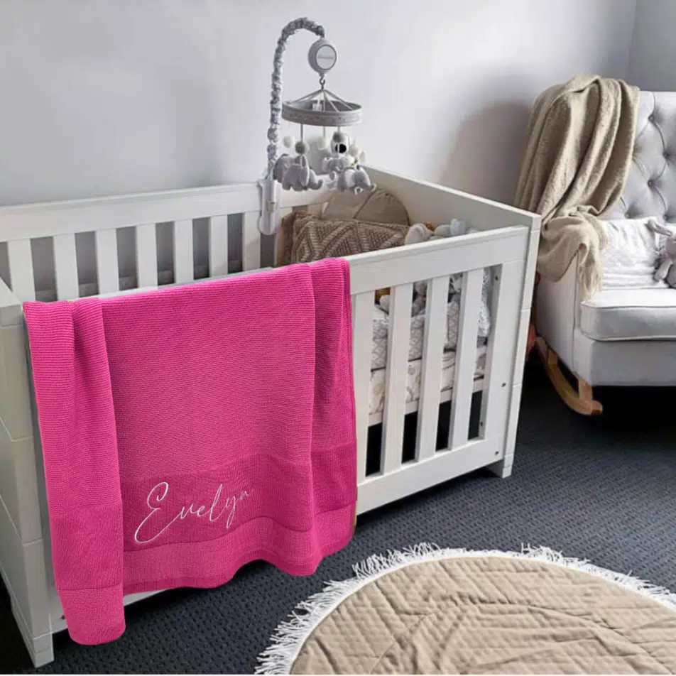 Hot Pink Baby Blanket