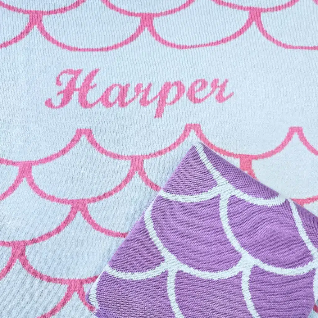 Custom Mermaid Tail Blanket
