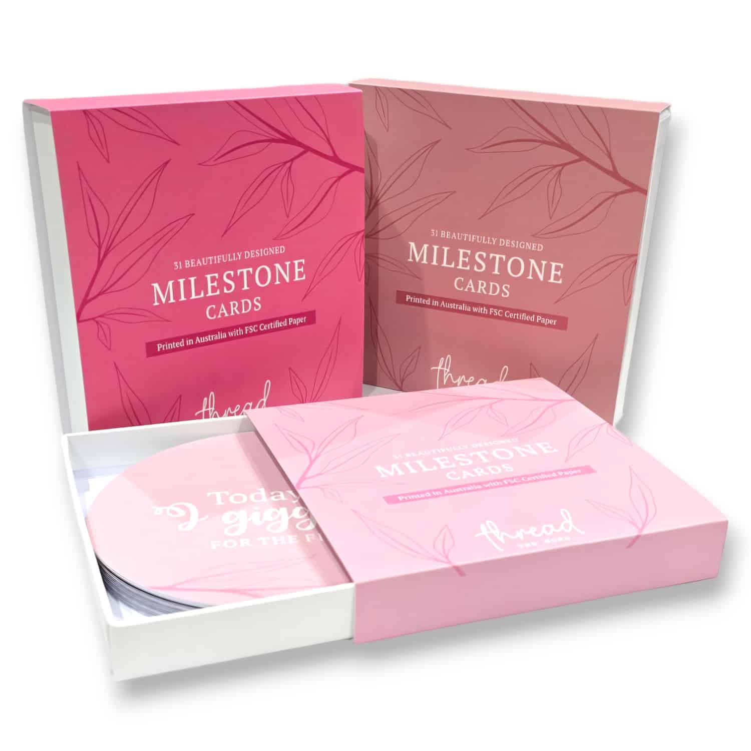 Rose Milestone Cards