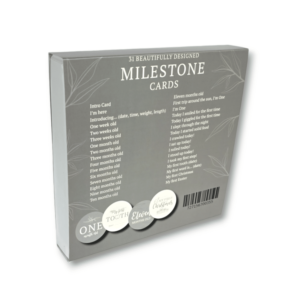 Grey Milestone Cards