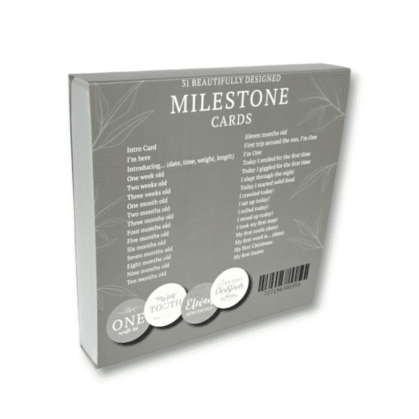 Grey Milestone Cards