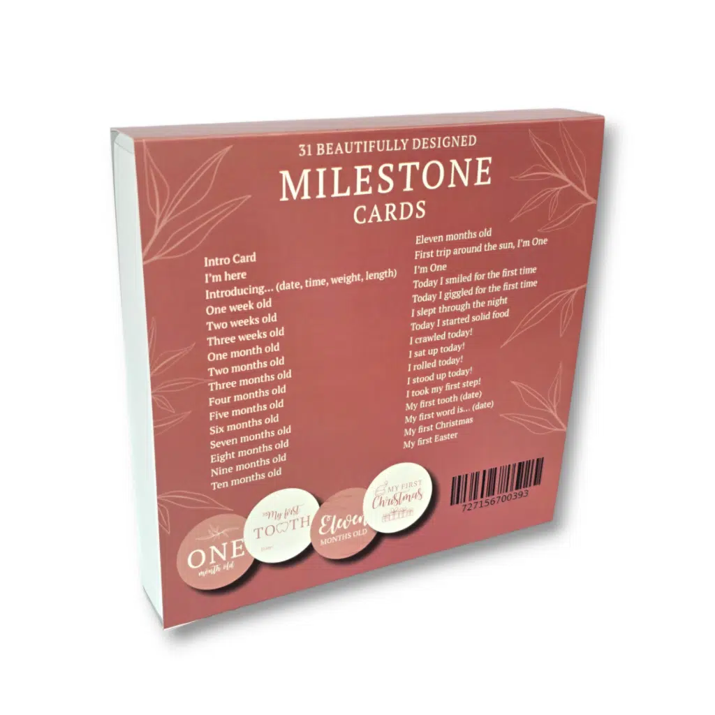 Blush Milestone Cards