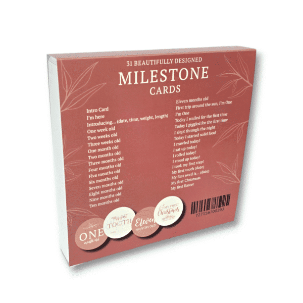 Blush Milestone Cards