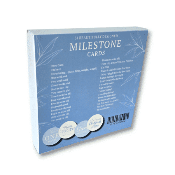 Ice Blue Milestone Cards
