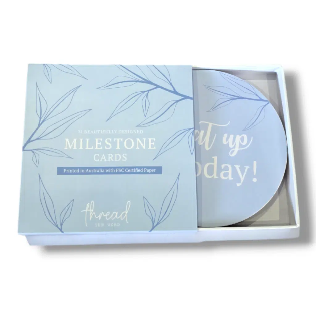 Ice Blue Milestone Cards
