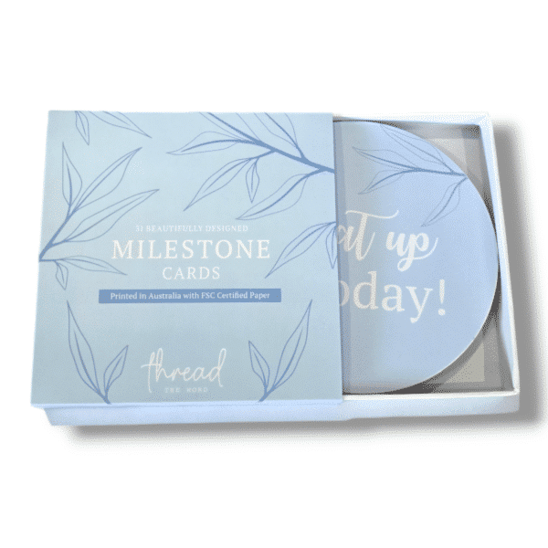 Ice Blue Milestone Cards
