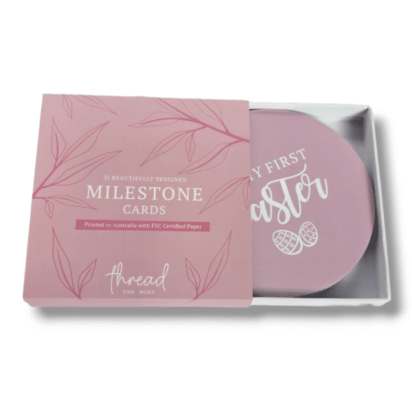 Pink Milestone Cards