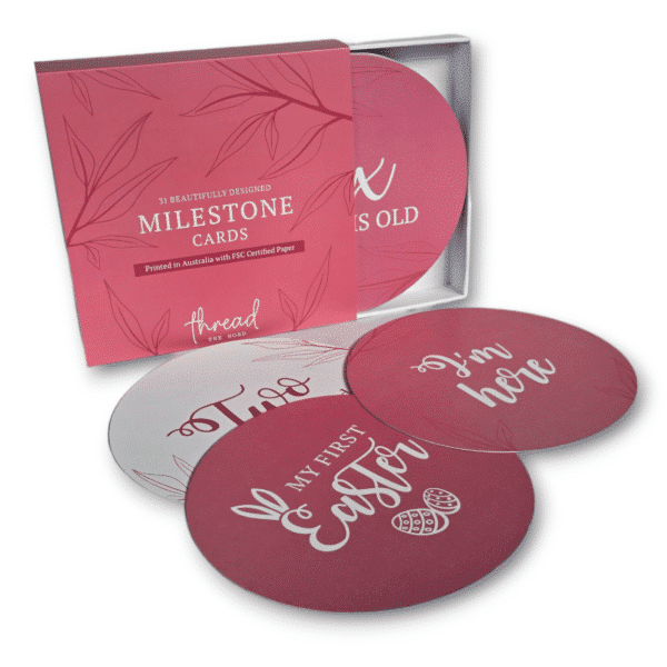 Rose Milestone Cards