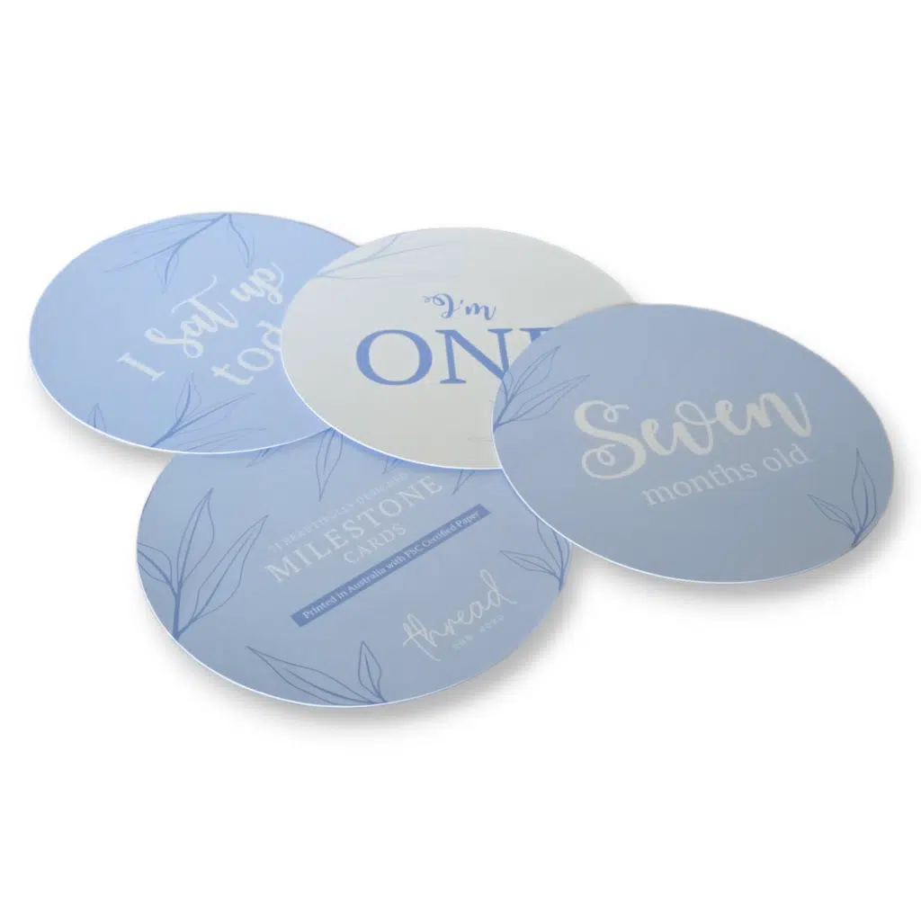 Ice Blue Milestone Cards