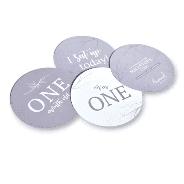 Grey Milestone Cards