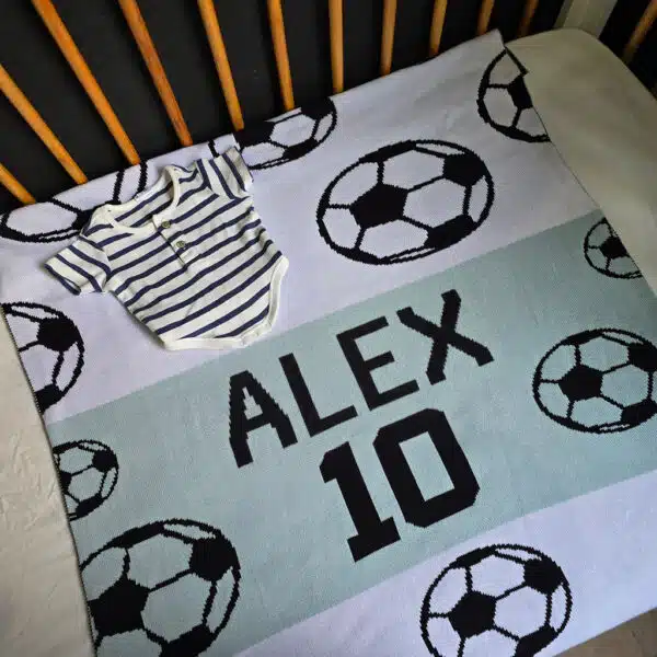 Custom Sports Soccer Ball Blanket Custom Sports Soccer Ball Blanket