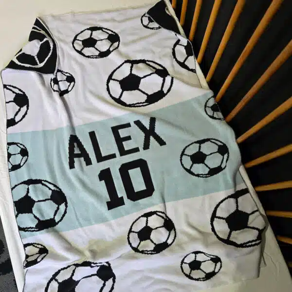 Custom Sports Soccer Ball Blanket Custom Sports Soccer Ball Blanket