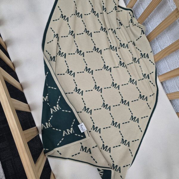 Custom Argyle Letter Blanket Custom Argyle Letter Blanket