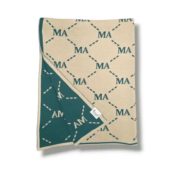 Custom Argyle Letter Blanket Custom Argyle Letter Blanket