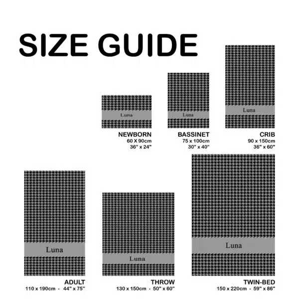 Custom Houndstooth Blanket Custom Houndstooth Blanket