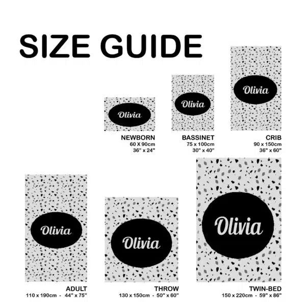 Custom Terrazzo Blanket Custom Terrazzo Blanket