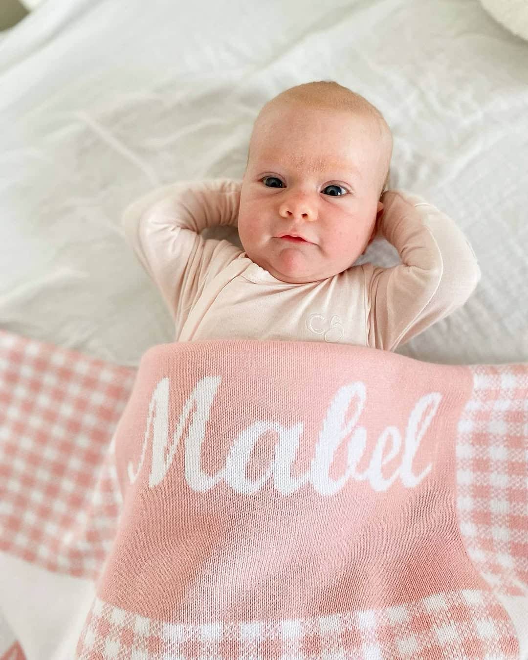 Custom Signature Gingham Blanket