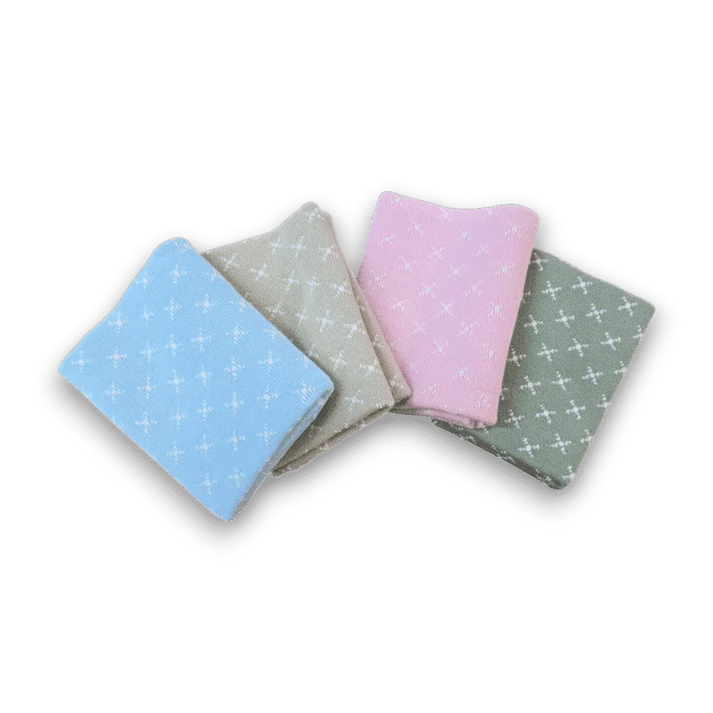 Preemie Blanket - Baby Pink Crosses