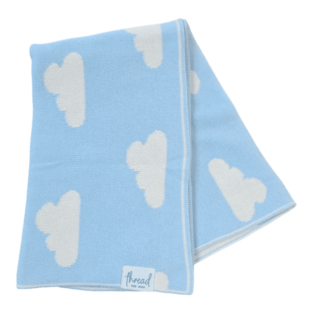Preemie Blanket - Baby Blue Cloud