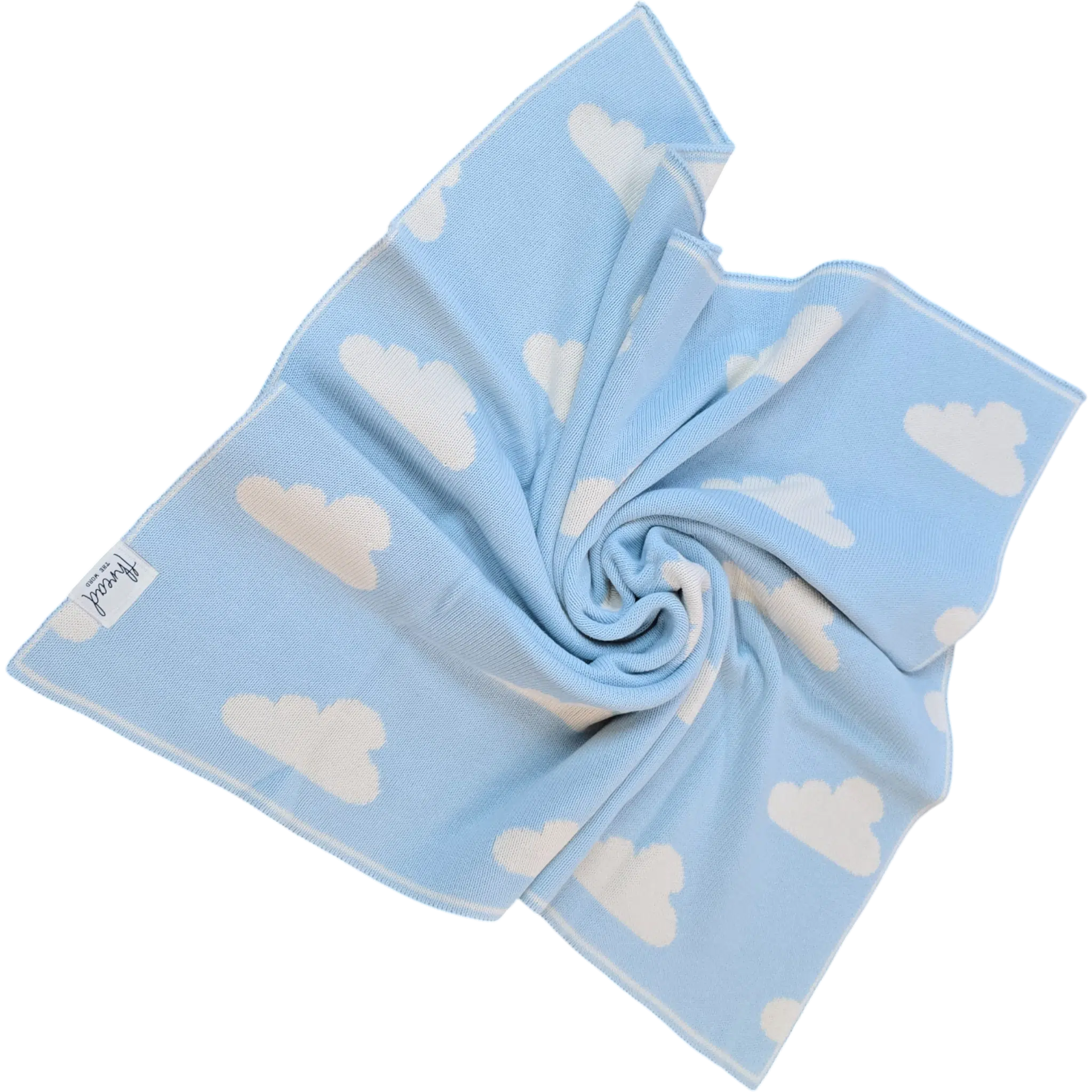 Preemie Blanket – Baby Blue Cloud