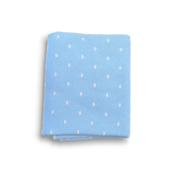 Preemie Blanket - Baby Blue Spots