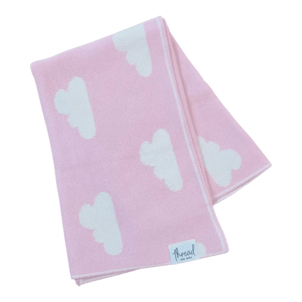 Preemie Blanket - Baby Pink Cloud