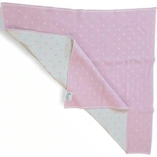 Preemie Blanket - Baby Pink Spots