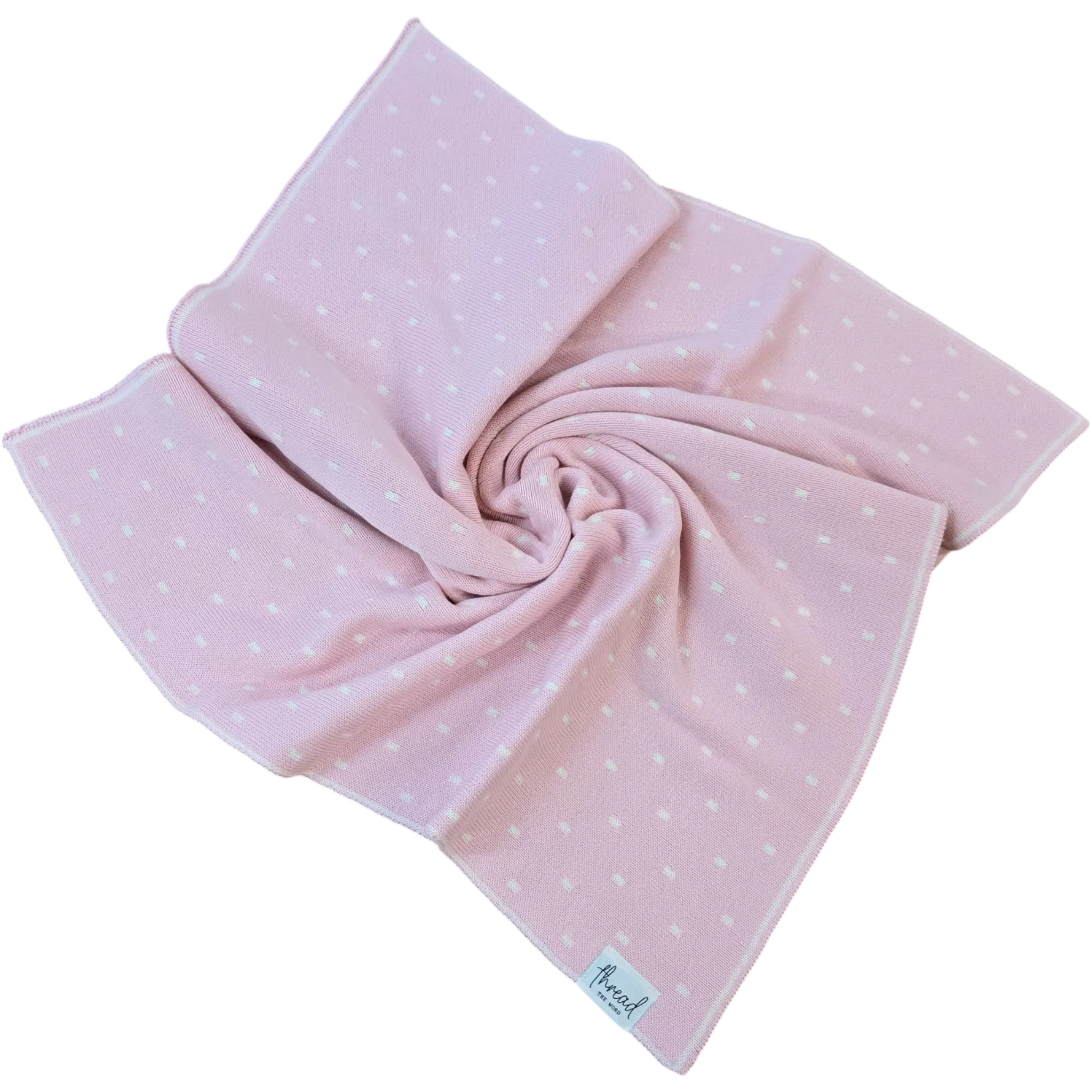 Preemie Blanket – Baby Pink Spots