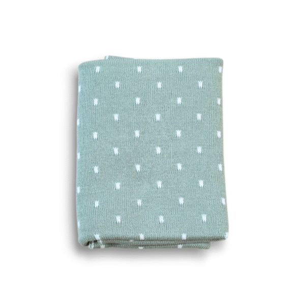 Preemie Blanket - Sage Spots