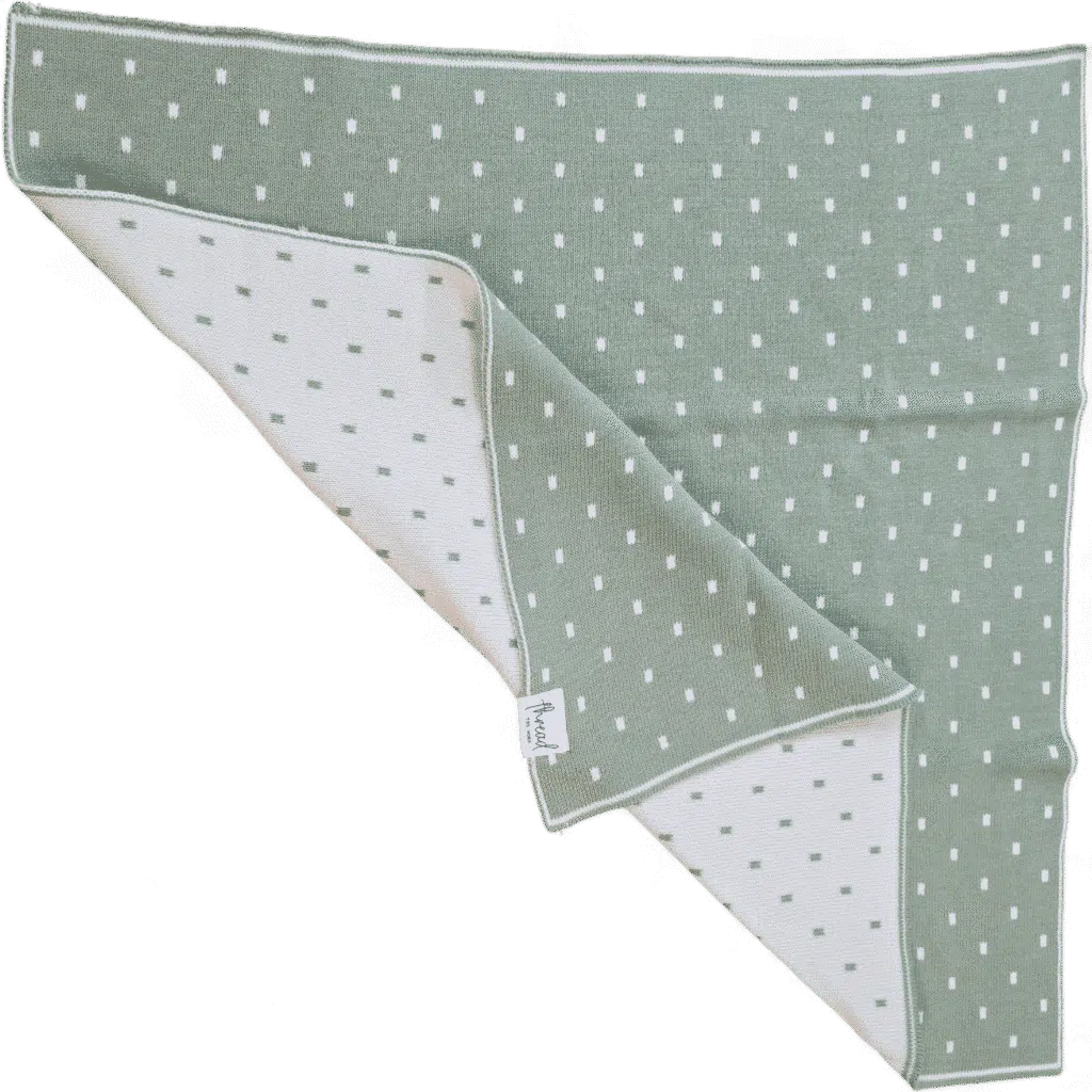 Preemie Blanket - Sage Spots