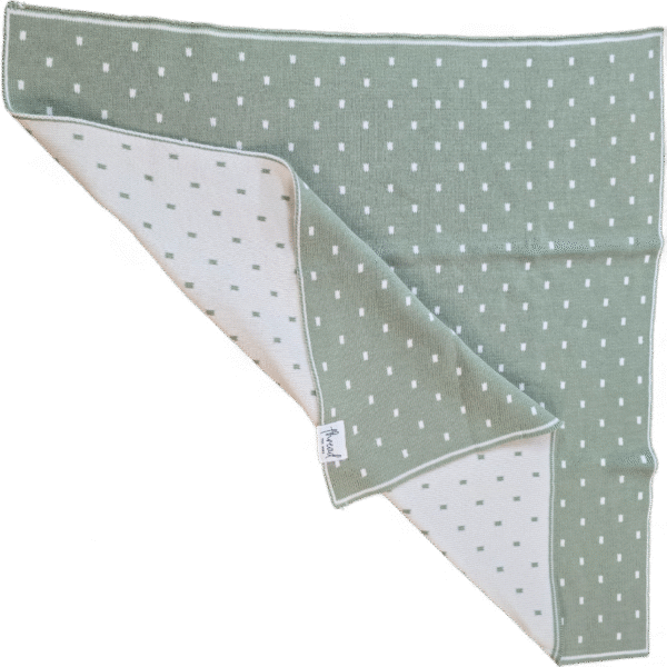 Preemie Blanket - Sage Spots