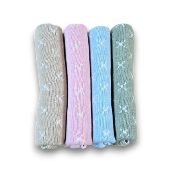 Preemie Blanket - Baby Blue Crosses