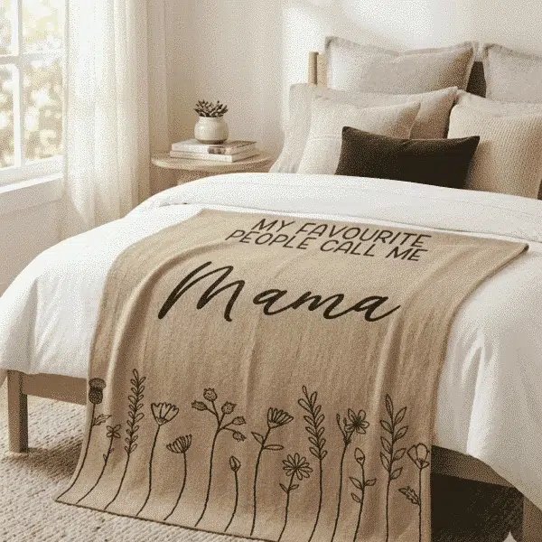 Custom Floral Blanket Custom Floral Blanket