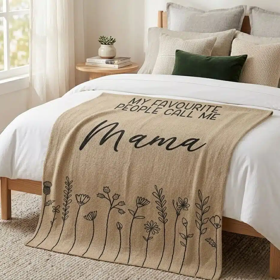 Custom Floral Blanket