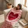 Custom Tiled Heart Blanket