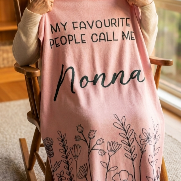 Custom Floral Blanket Custom Floral Blanket