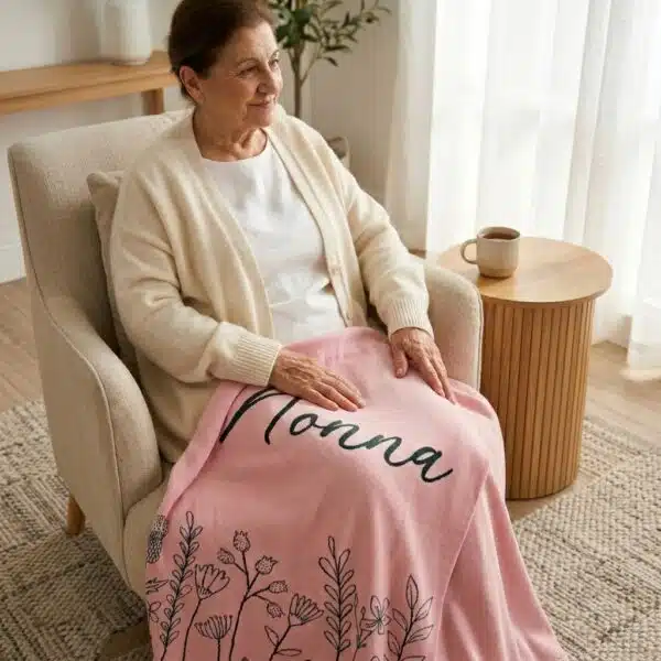 Custom Floral Blanket Custom Floral Blanket